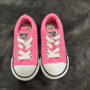 Girls Pink Converse Sneakers size 6